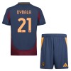 Maglia ufficiale AS Roma Dybala 21 Alternativa 2024-25 per Bambino